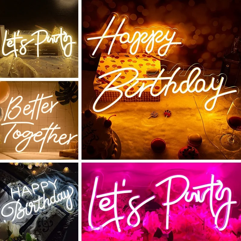 Oh Baby LED Neon Lights Sign for Wall Home Décor Neon Lampsfor Birthday PartyLed Lamp Luminous Signs A01-20YCL