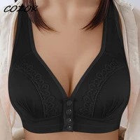 cozok womens bra front button sexy lace underwear large big breast bralette underwear lingerie bh plus size without underwire