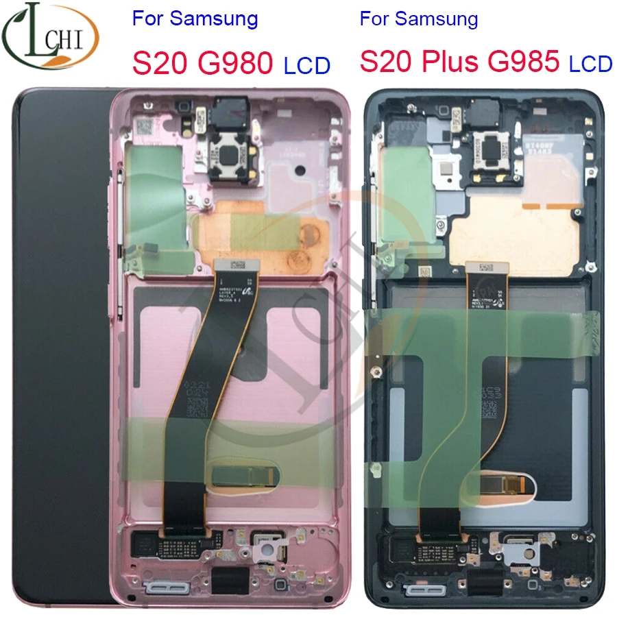 Для Samsung Galaxy S20 Lcd G980 G980F G980F/DS с рамкой дисплей сенсорный экран дигитайзер для s20 plus