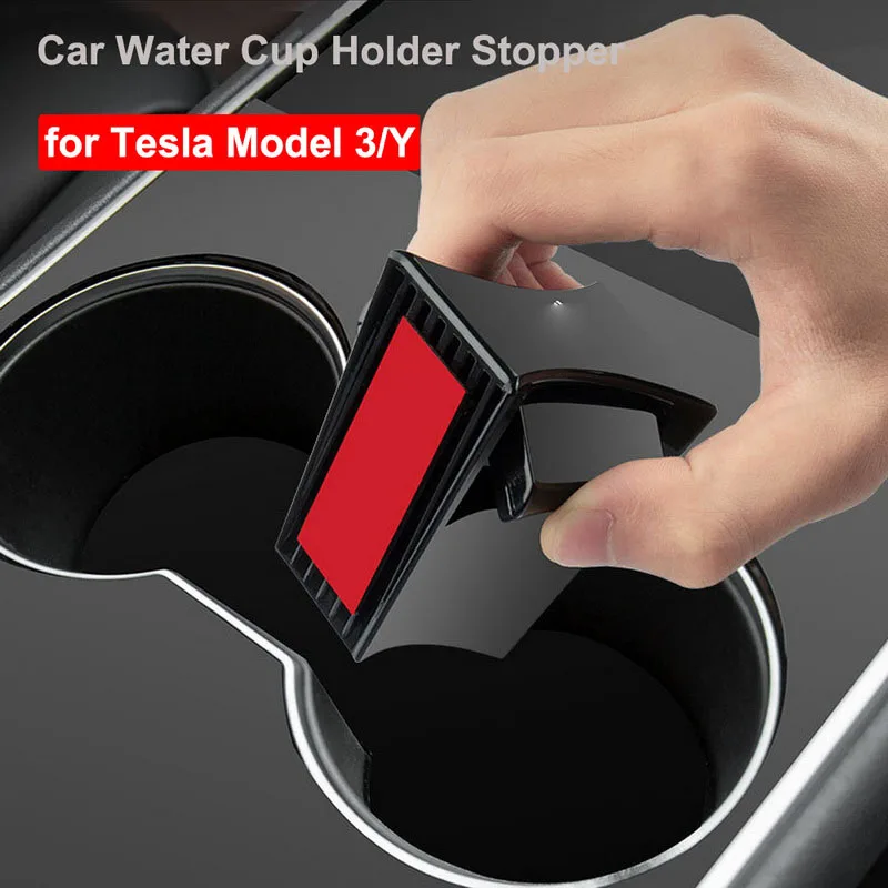 

Auto Bekerhouder Insert Voor Tesla Model 3 Y 2021 2022 Middenconsole Organizer Slot Stopper Interieur Mount Stand Accessoires