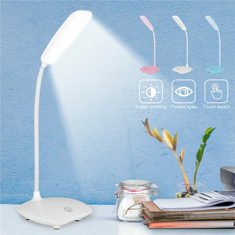  Table Lamp Rechargeable LED Tube Eye Protection Lamp Study Room Study Reading Table Lamp 
