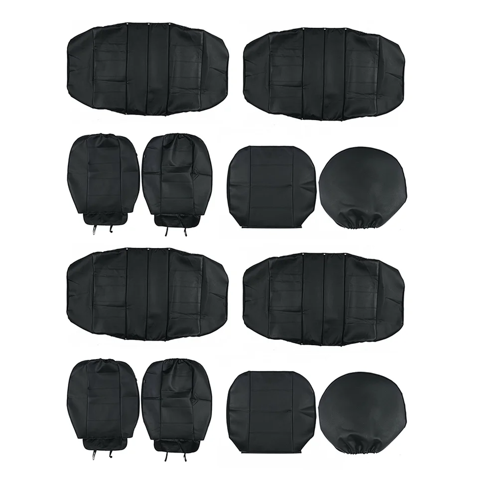 

11 Pcs Decked Accessories Vehicle Protector Seat Protector Auto Protector Carseat Cover Auto Cushion Car Cover Car Pu Seat Cover