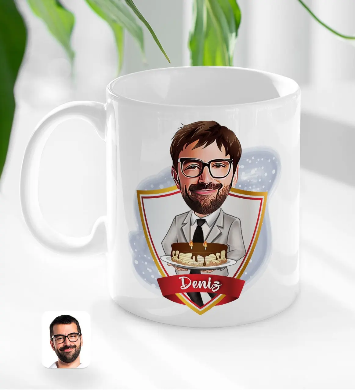 

Персонализированная карикатура на день рождения для мужчин