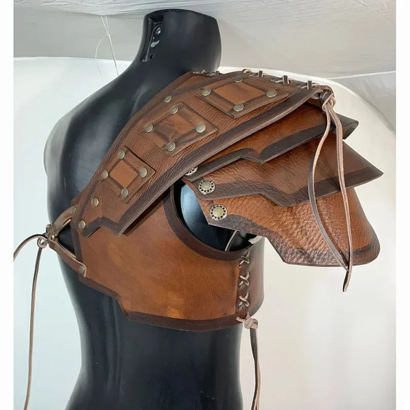 Средневековые плечи наплечники мужские ремни из искусственной кожи нагрудный