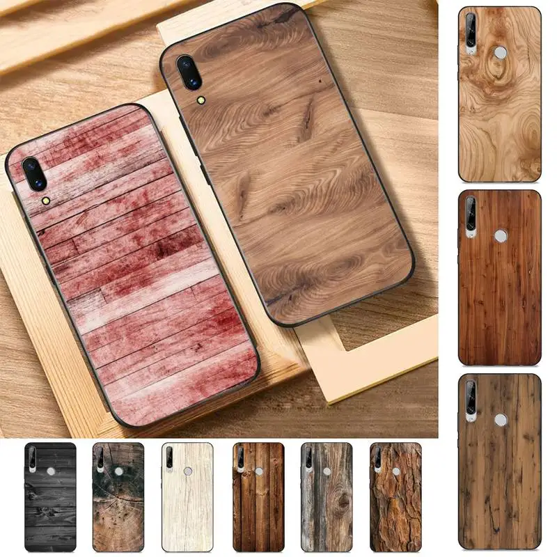 

Babaite Wood textures Phone Case for Huawei Y 6 9 7 5 8s prime 2019 2018 enjoy 7 plus