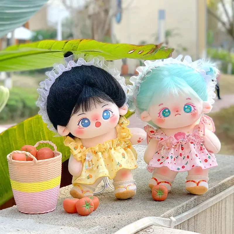 Хлопковая одежда для куклы кружевные подтяжки 20 см летняя Милая фотоодежда