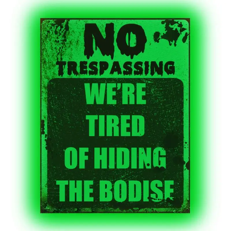 

No Trespassing Wall Sign Sticker No Trespassing Sign Private Property Signs Warning Sign Security Signs Halloween Indoor Or