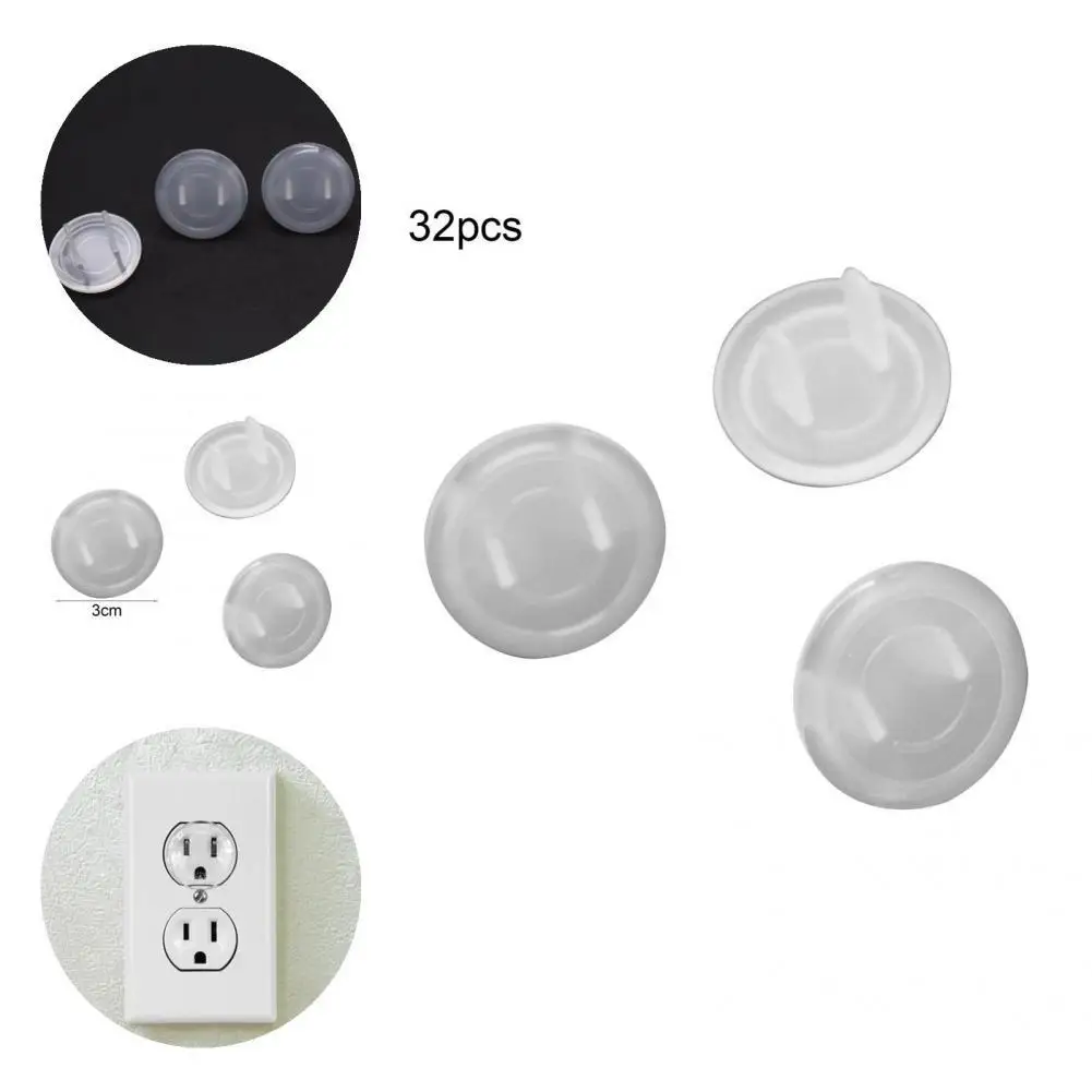 

Универсальные высококачественные чехлы на розетки с защитой от детей, 32 шт., противоударные чехлы на розетки, износостойкие для спальни