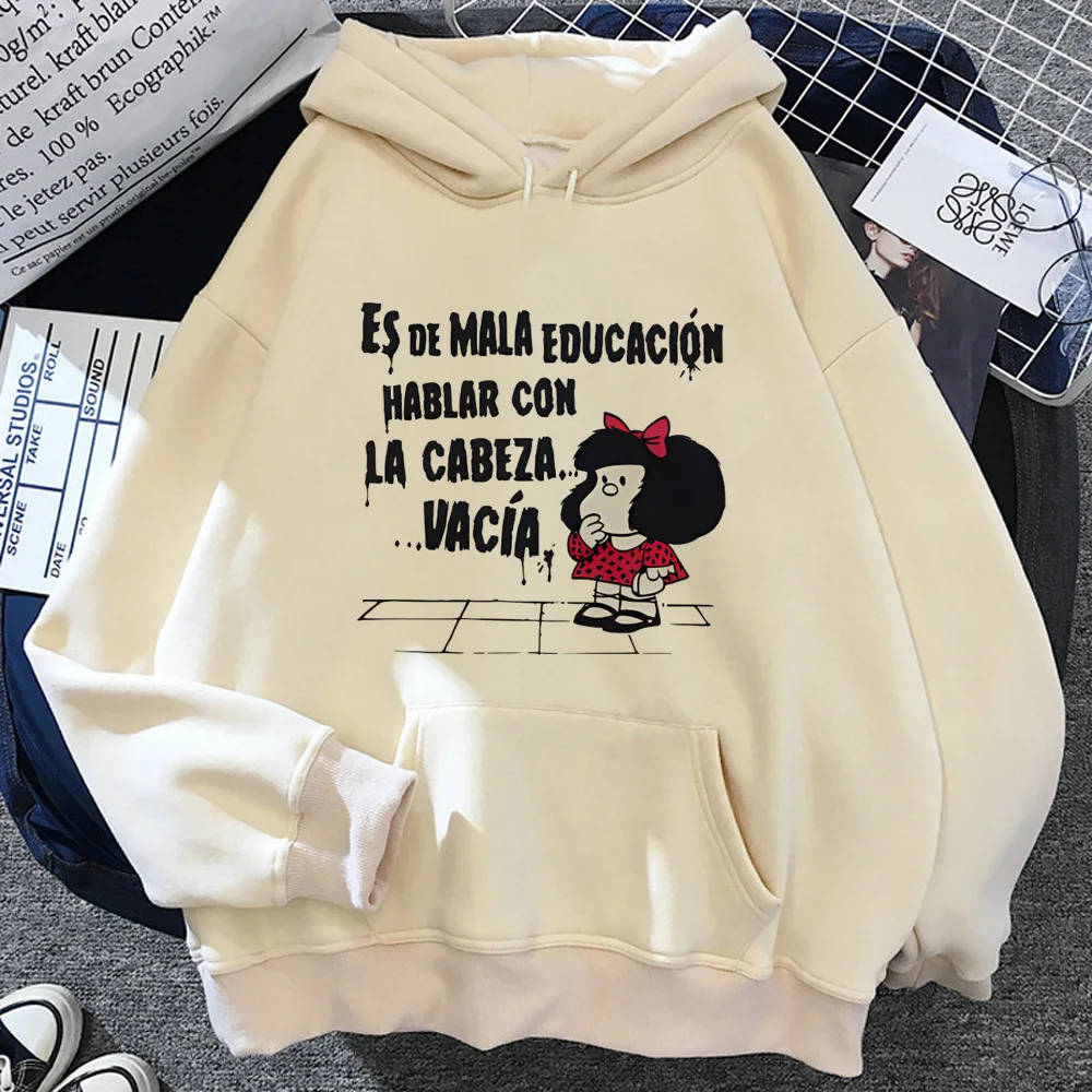 Mafalda толстовка с графическим принтом Смешные Молодежные спортивные костюмы для