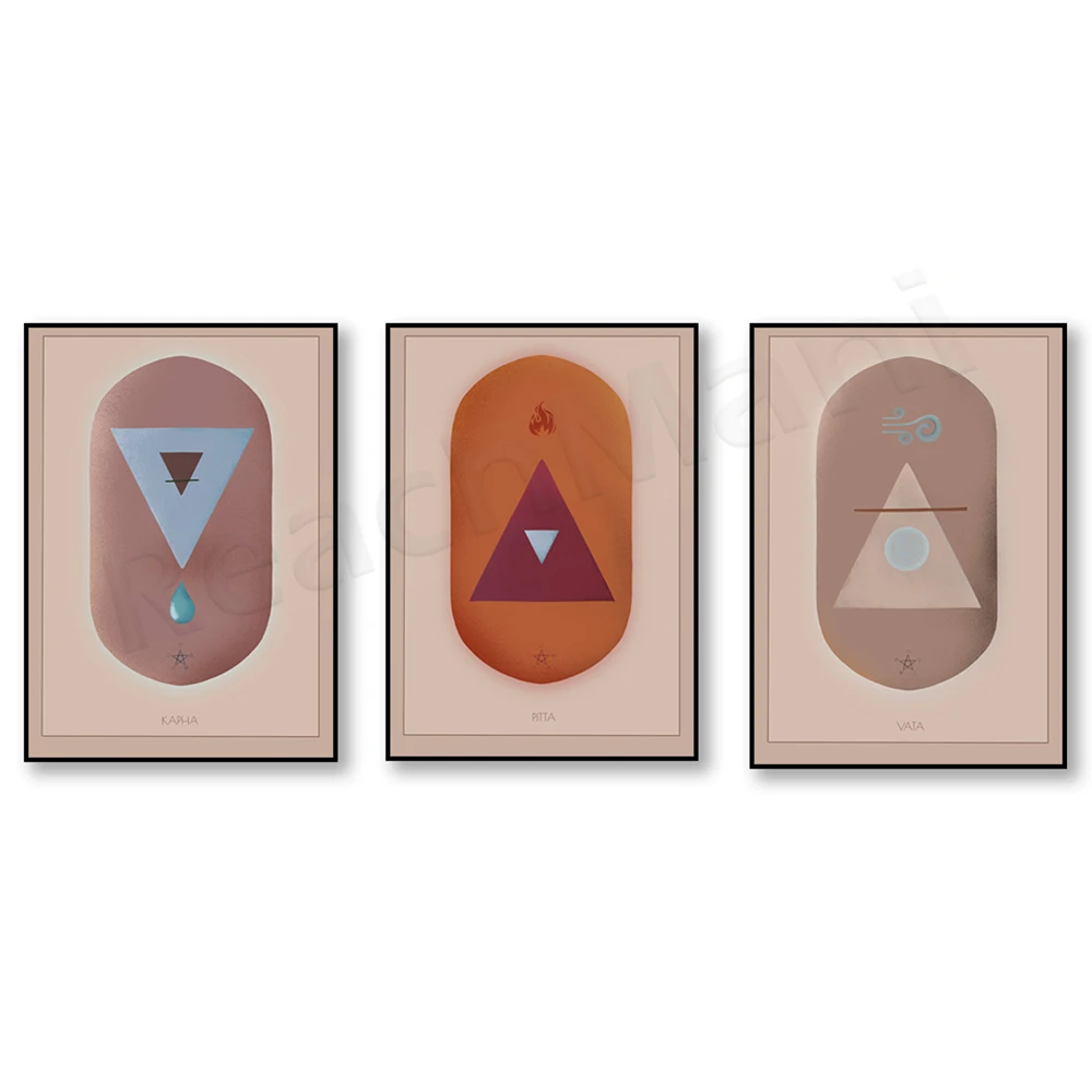 Художественные принты Ayurveda подарки баланс жизни альтернативная медицина для