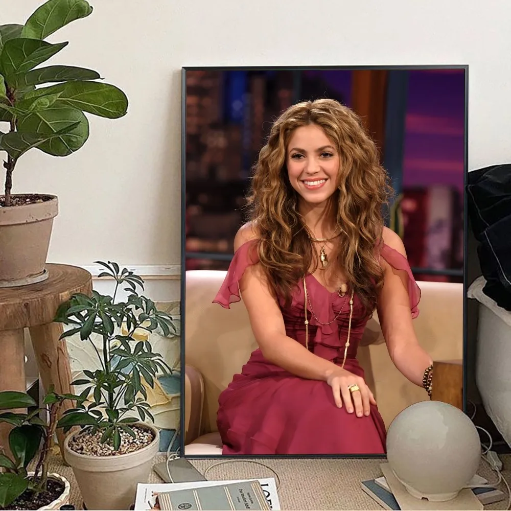 Shakira Poster Kraft Paper Vintage Wall Art Painting Study Aesthetic Small Size Stickers