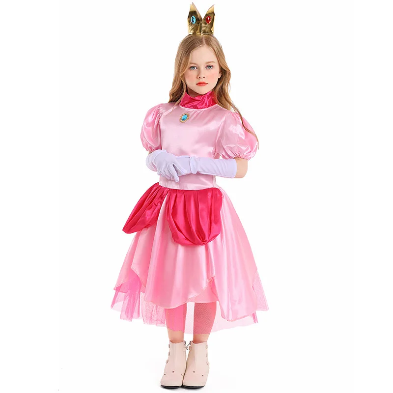Розовые костюмы принцессы на Хэллоуин для девочек детское сказочное королева
