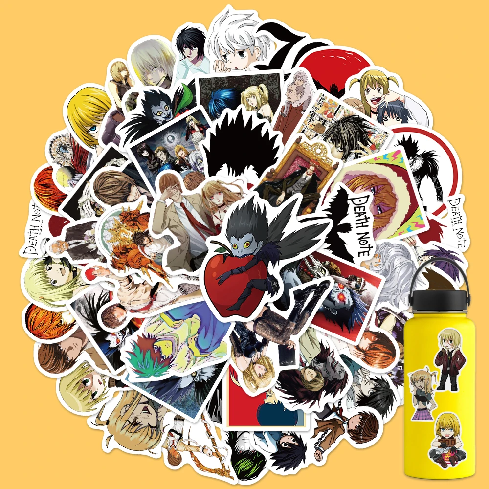 

10/30/50PCS DEATH NOTE Chambre Suitcase Sticker Art Picture Decoration Salon Cartoon Guitar Luggage Laptop Phone Stickers