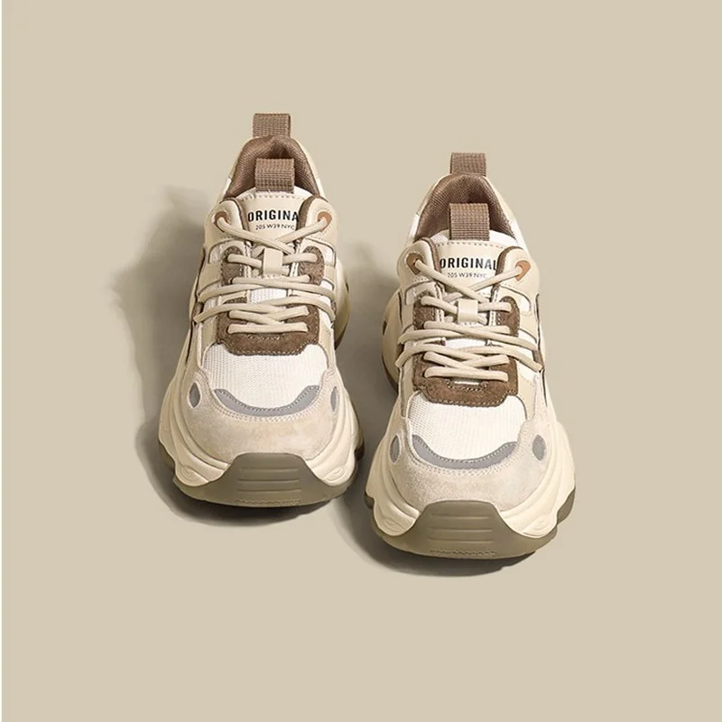 

Women's Shoes 2022 Spring and Autumn New Daddy Shoes Retro Thick Bottom All-match Lace-up Casual Sports Shoes Women's Shoes