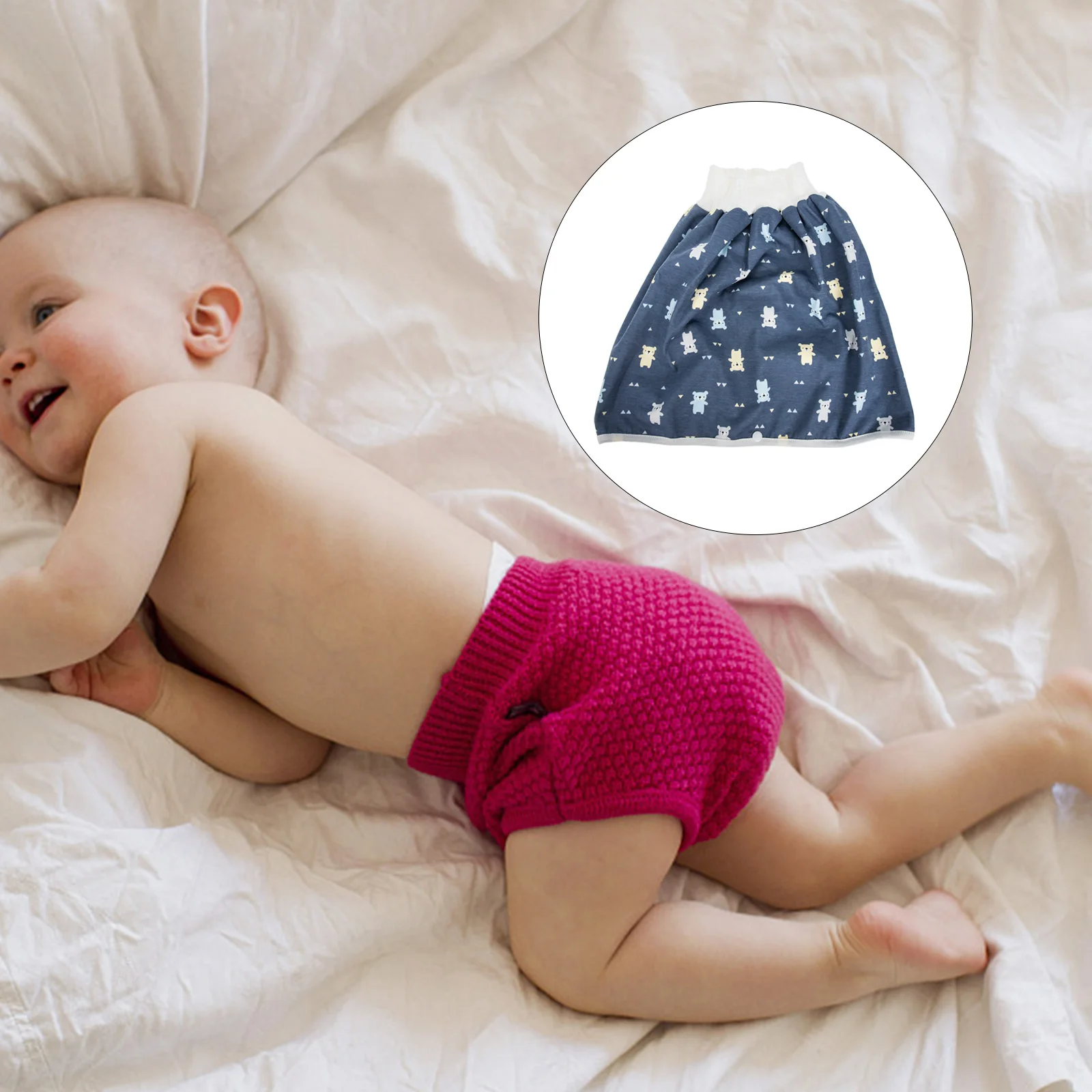 

Baby Diaper Skirt Potty Training Cloth Diaper Short for Night Time Sleeping