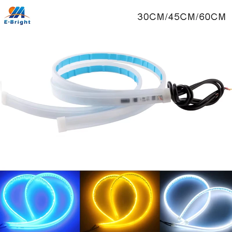 2 шт. светодиодные DRL автомобильные дневные ходовые огни гибкие