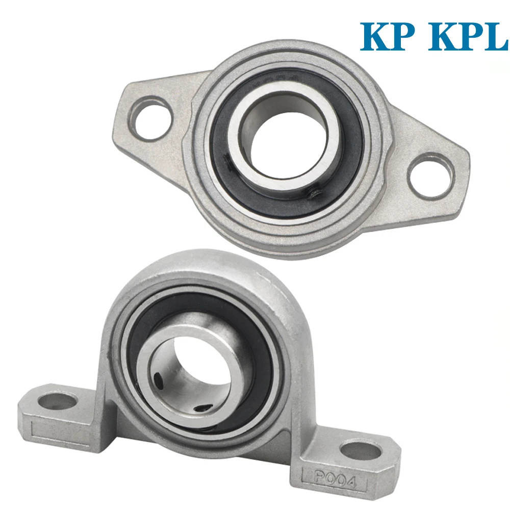 

Bore Ball Bearing Pillow Block Mounted Support Zinc Alloy Diameter 8mm - 17mm KFL08 KFL000 KFL001 KP08 KP000 KP001 KP002 Steel