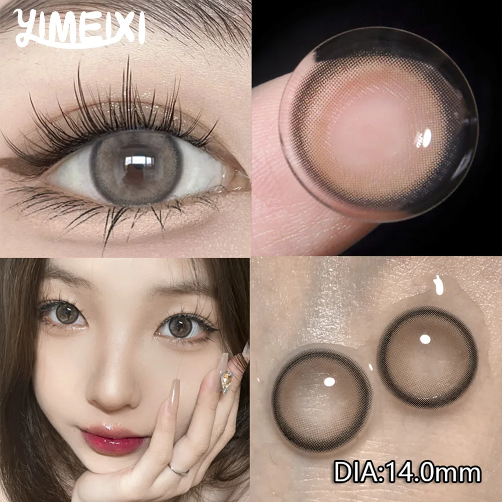 

YIMEIXI 10Pcs Daily Disposable Eyes Contact Lenses with Myopia Prescription Natural Color Lens Makeup Beauty Pupil Fast Shipping