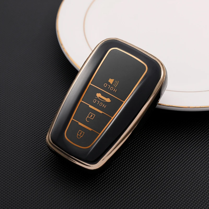 

2/3/4 кнопки для Toyota Camry CHR Corolla RAV4 Avalon Land Cruiser Prado Prius 2017 - 2022 ТПУ чехол для автомобильного ключа брелок для ключей