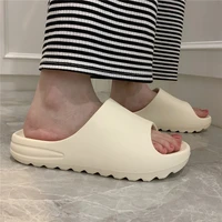 woman platform pillow slides sandals indoor home bath slippers for women lightweight anti slip shower shoes streetwear fashion