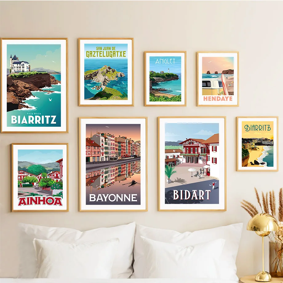 

Travel Famous City Landscape Art Canvas Painting Nordic Poster Print Wall Pictures For Living Room Bed Home Decoration