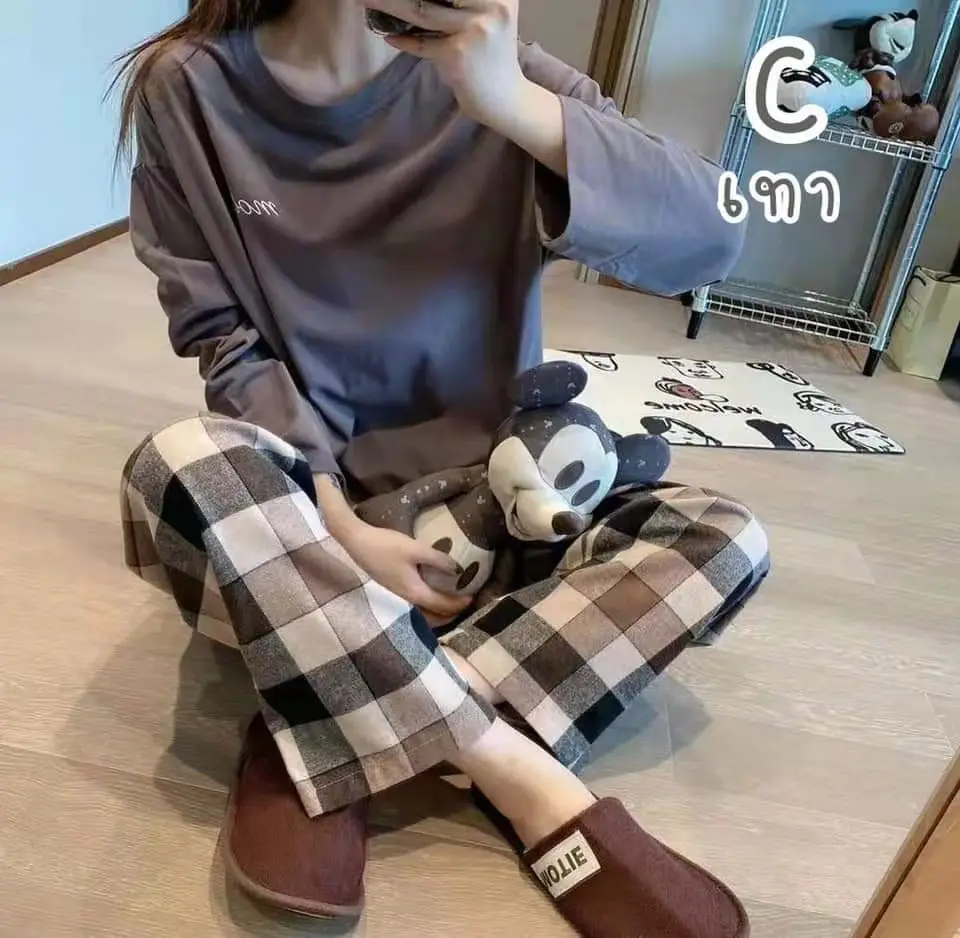 New Pajamas Ladies Spring and Autumn Long Sleeve Thin Section Women's Autumn and Winter Large Size Casual Autumn Homewear Set