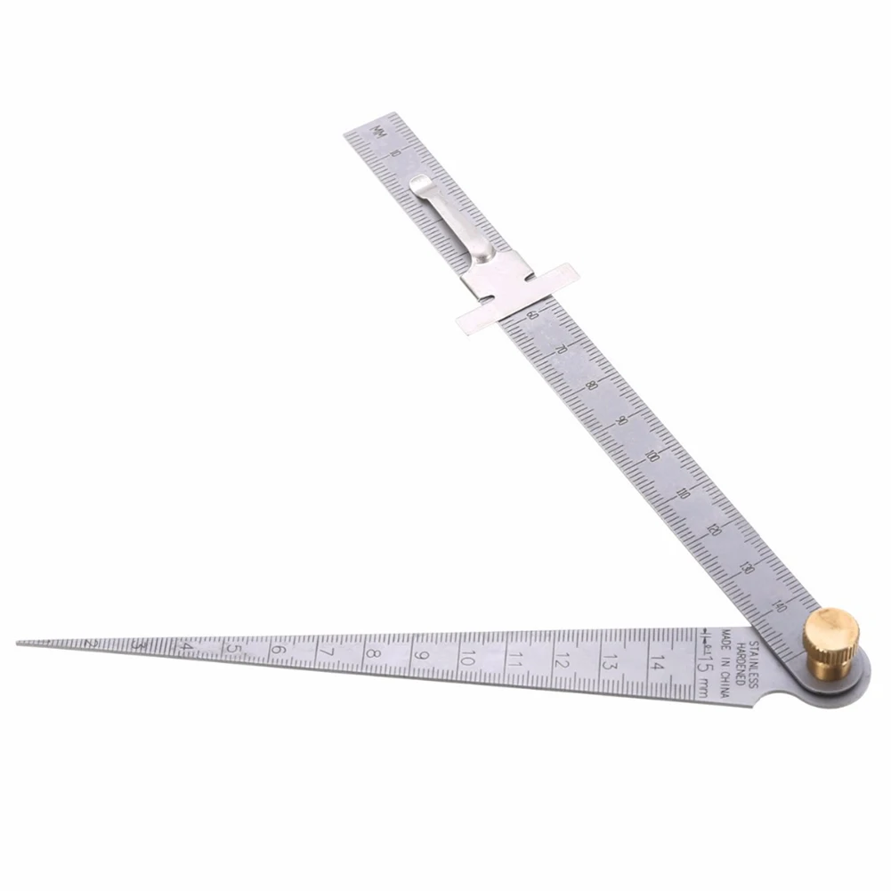 

2pcs/set 1-150mm Stainless Steel Tool Welding Taper Hole Inspection Portable Multifunctional Depth Feeler Gauge