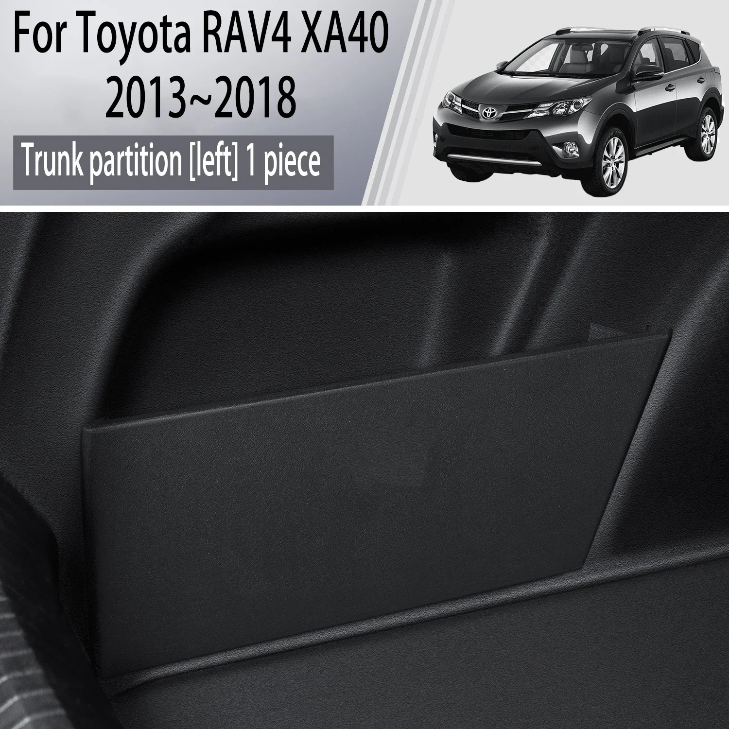 

Для Toyota RAV4 XA40 2013 ~ 2018 2015 автомобильная утолщенная перегородка для хранения багажника, многофункциональный ящик для хранения, аксессуары для салона автомобиля