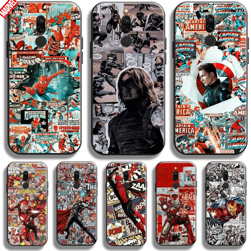 

Marvel Avengers Phone Case For Xiaomi Redmi 8 8A Soft TPU Back Coque Ultra-Thin Funda