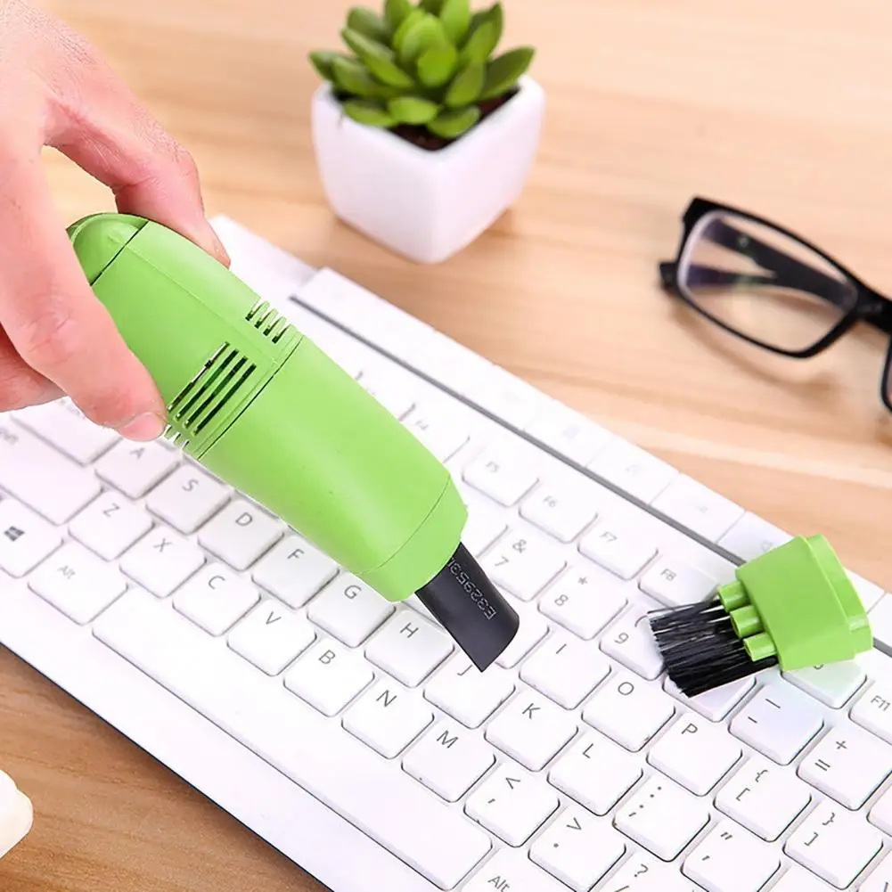 Keyboard Cleaner Strong Suction Portable Mini USB Vacuum Handheld Keyboard Dusting Brush for Computer teclados accesorios