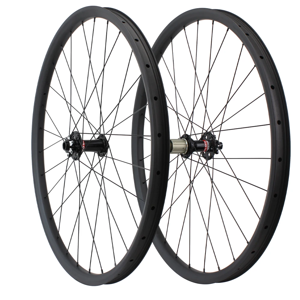 

29er Carbon mtb disc wheels XC 30x25mm tubeless mountain bike wheelset boost 110x15 148x12 mtb bicycle wheel pillar 1423 spokes