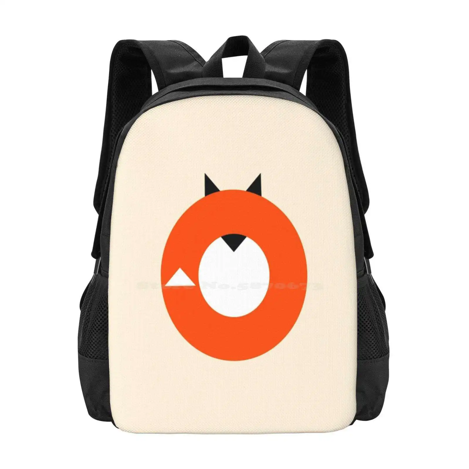 

A Most Minimalist Fox New Arrivals Unisex Bags Student Bag Backpack Foxes Animals Creatures Nature Urban Hipster Tattoo