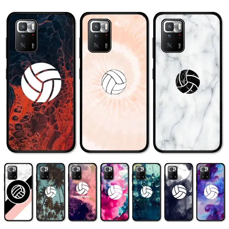 

Volleyball Painted Phone Case for Redmi 5 6 7 8 9 A 5plus K20 4X S2 GO 6 K30 pro