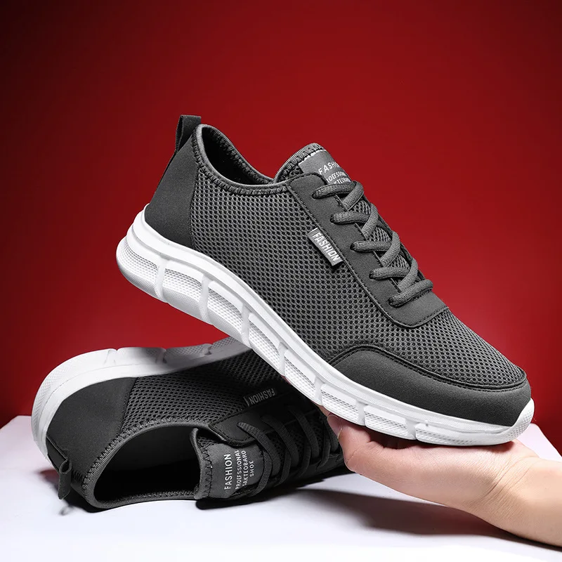 Men Casual Shoes Breathable Outdoor Mesh Light Sneakers Male Fashion Casual Shoes Nice Pop Comfortable Casual Footwear Men Shoes