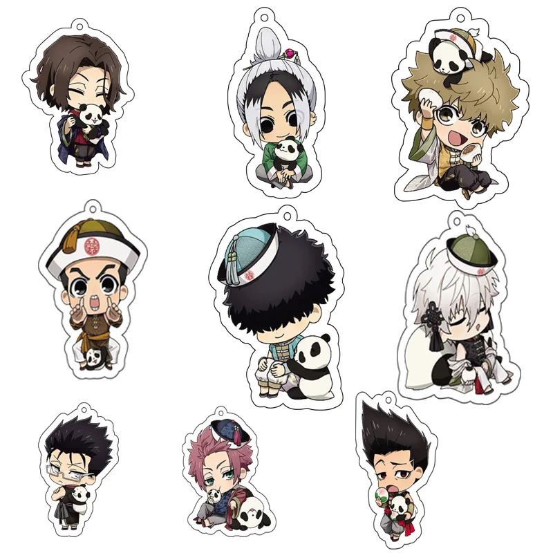 

Anime BLUE LOCK Seishiro Nagi Cosplay Keyrings Panda Series Acrylic Figure Itoshi Sae Keychain Kawaii Bags Key Chains Pendant