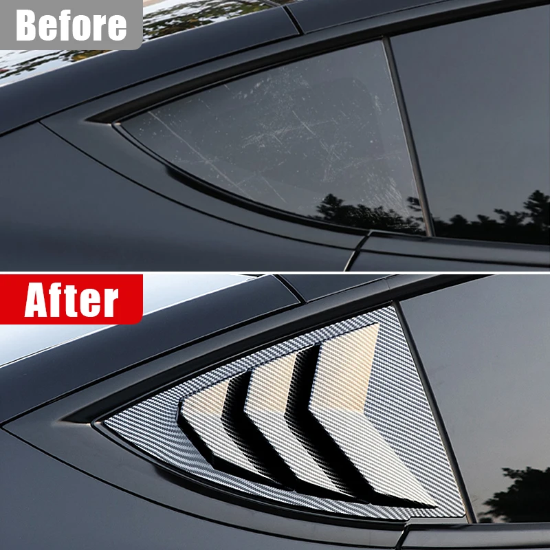 Для Tesla Model Y ModelY 2021 2022 2023 2024 2025 ABS Карбоновые жалюзи на заднее окно автомобиля