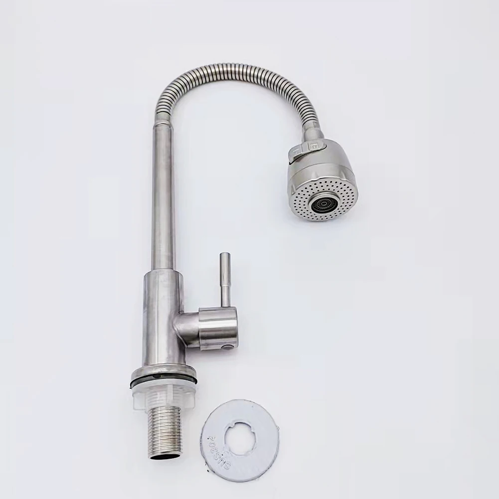 

Freely Bending Home Use Countertop Ergonomic Sink Faucet Stainless Steel For Bathroom Brass Easy Install Gooseneck Automatic