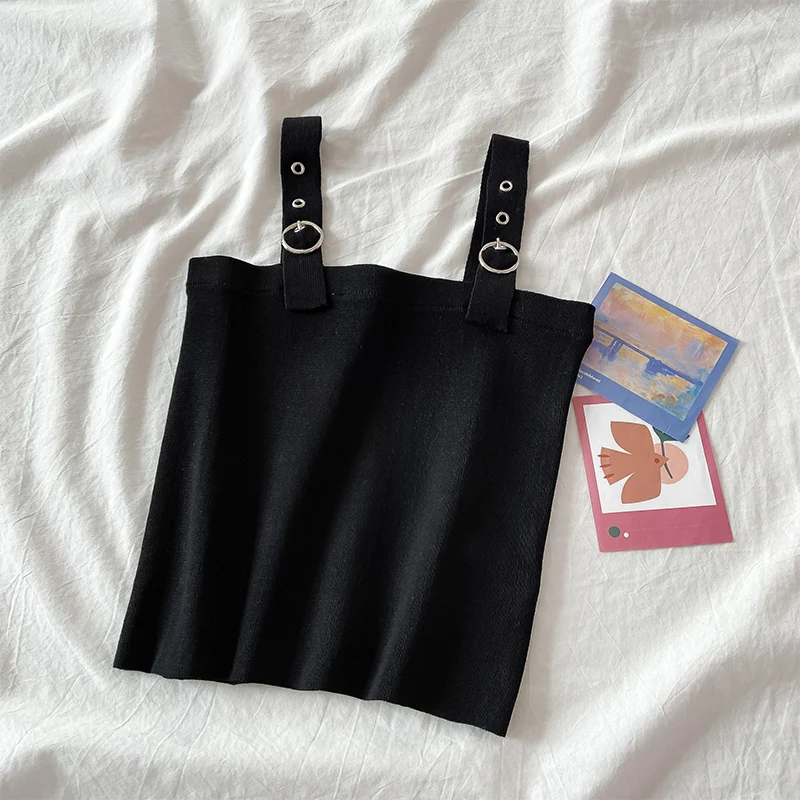 Женские летние топы 2022 футболка без рукавов с квадратным вырезом кроп-топ