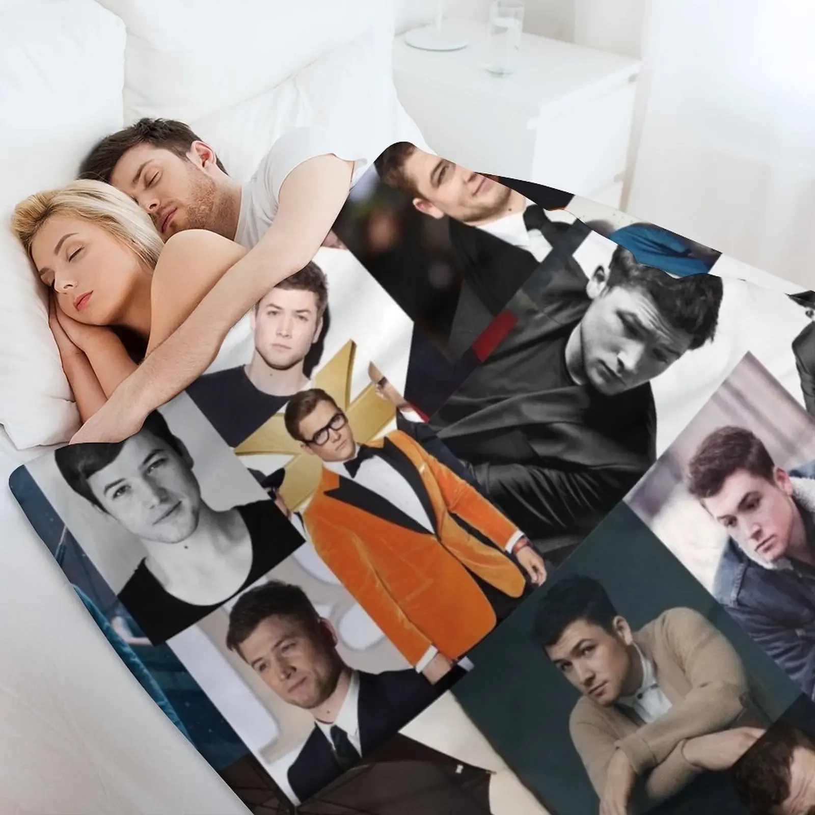 Пушистое одеяло Taron Egerton