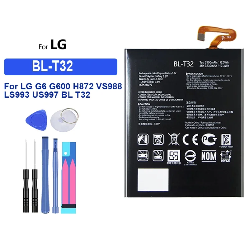 Аккумулятор BL-T19 для LG G2 mini G3 G3S G3C G4 G4S G4C Beat G5 G6 G7 G8 ThinQ B2MINI Nexus 5X 4 5 BL-42D1F BL-53YH BL-51YF