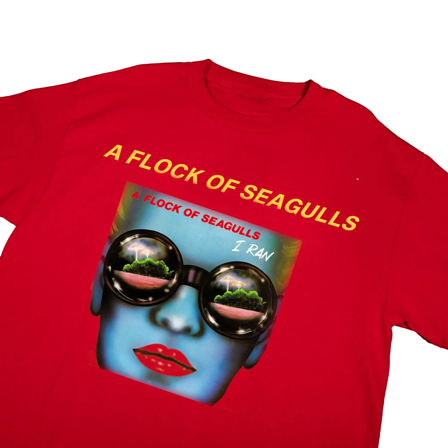 Редкая футболка унисекс из флока чайки с коротким рукавом и ремешком