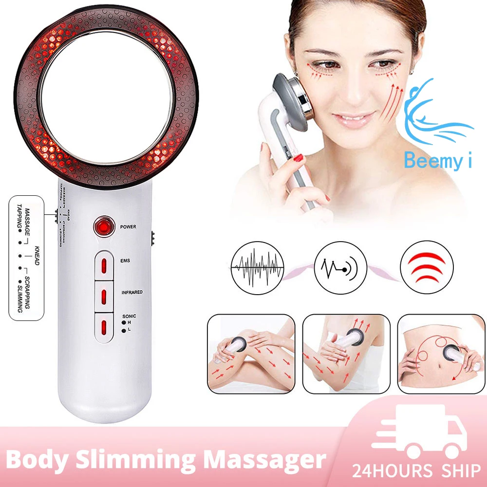 

Ультразвуковой массажер для лица и тела, 3 в 1, 1 шт.