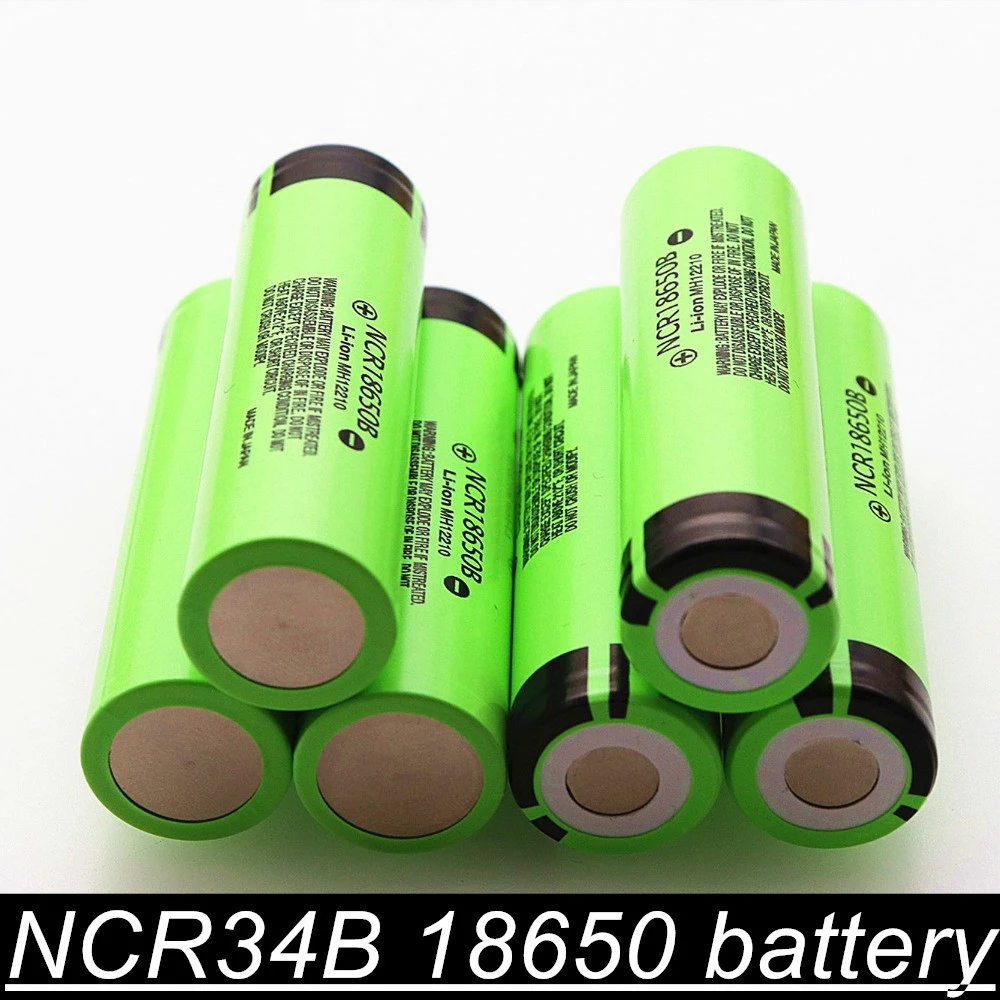 

Aleaivy new for is Panasonic NCR18650B 3.7V 3400mah 18650 Lithium ion Rechargeable Battery For toy tool flashligh camera Shaver