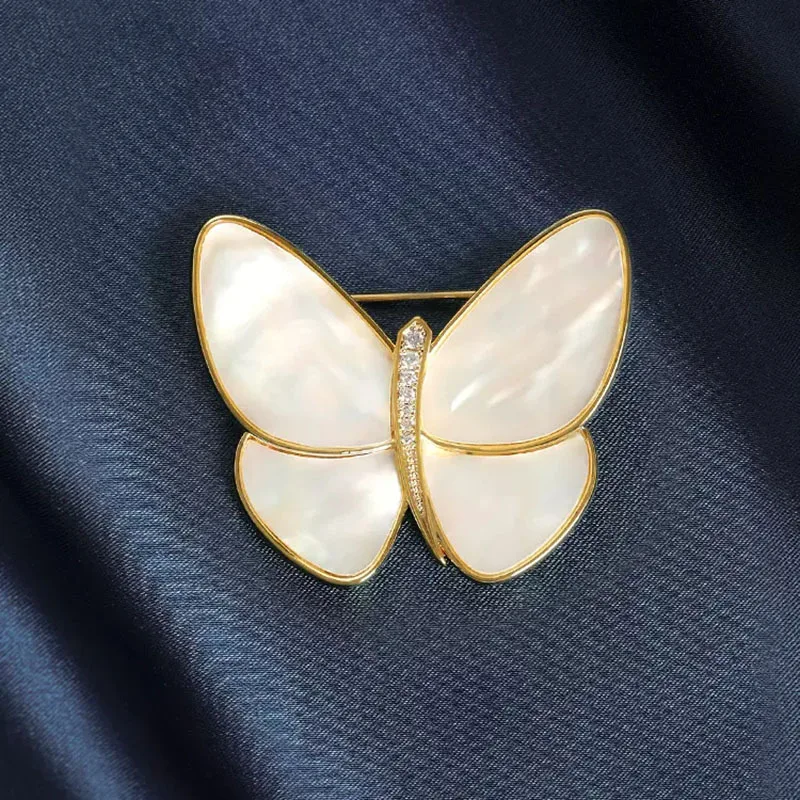 

Cocoon-breaking butterfly brooch high-end women's exquisite butterfly corsage 2023 new pin temperament coat suit accessories