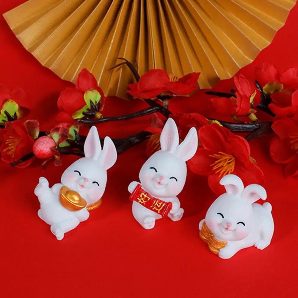 

Экологичная креативная искусственная Ландшафтная Скульптура в виде кролика с защитой от выцветания яркой формы для гостиной