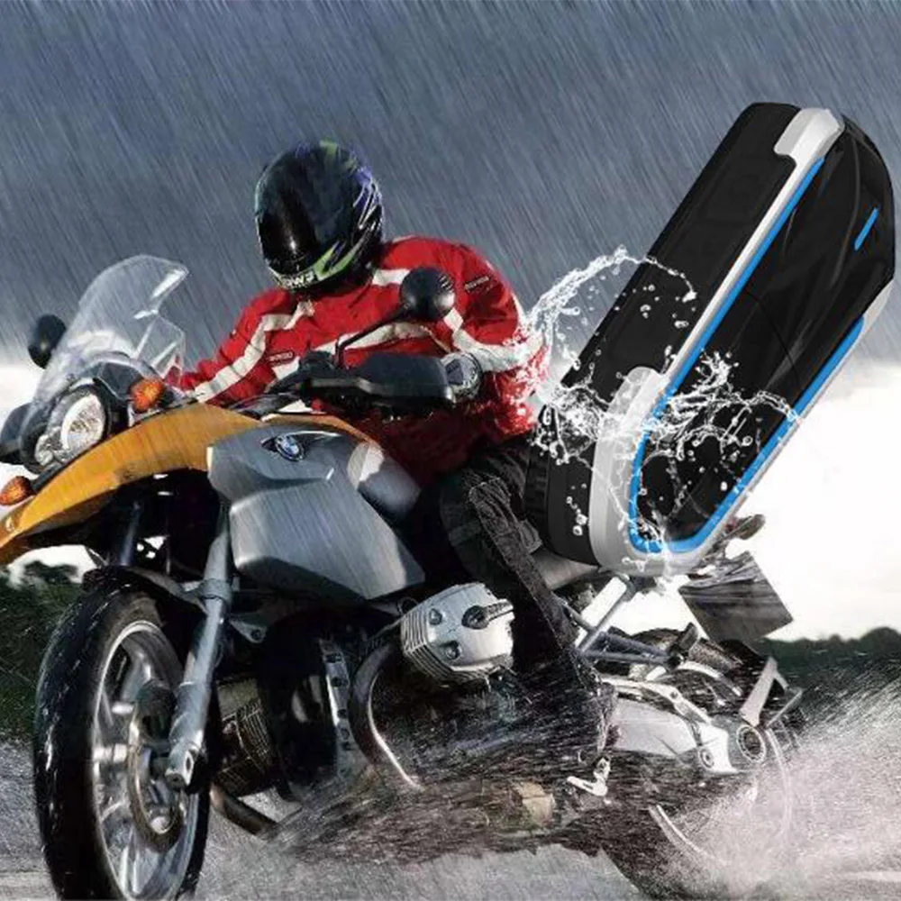 Motorcycle Helmet Headset Bluetooth 5.0 Waterproof FM Radio Call Kit Stereo Music Player Speaker Automatic Answering New - купить по