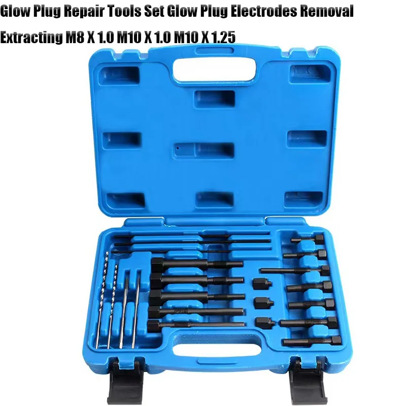 

Новый набор инструментов для снятия сломанных электродов свечей накаливания M8 X 1,0 — M10 X 1,0 — M10 X 1,25