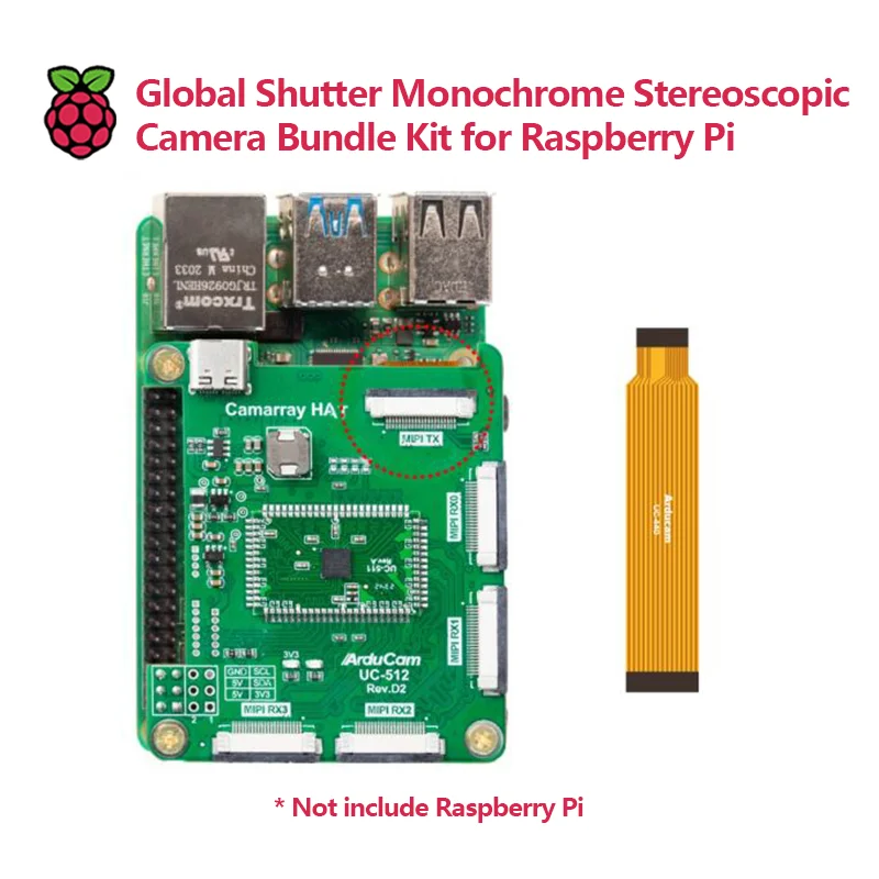 1MP * 2 OV9281 Комплект монохромной стереоскопической камеры с глобальным затвором