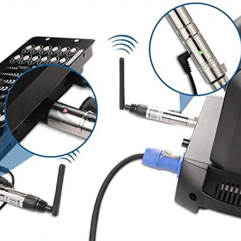Беспроводной передатчик Dmx512 с американской вилкой 2 4G антенный управления