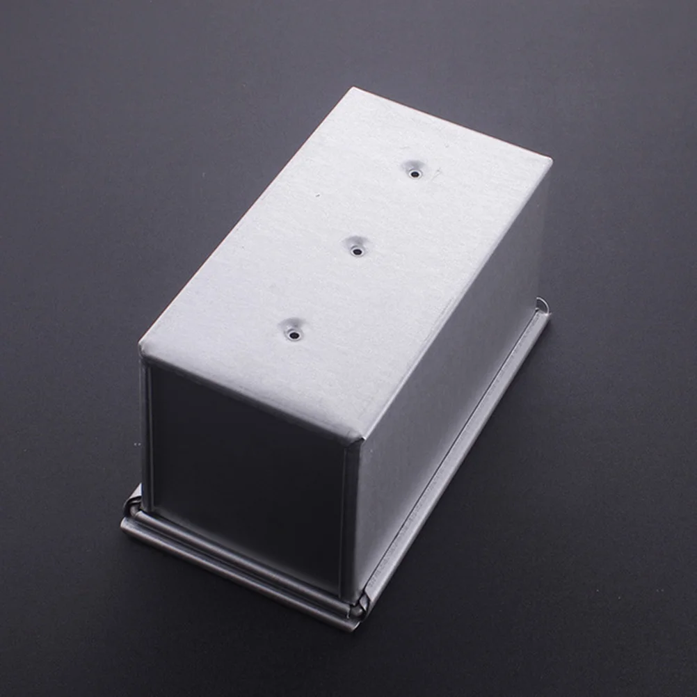 

Loaf Pan with Lip Dough Box Rectangular Aluminum Dish Pans Cheese Molds Aluminized Steel for Cafe Home Dessert Shop 250g
